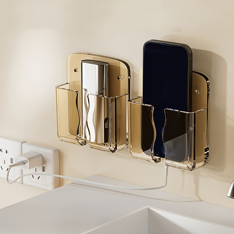 3/1pc/set Wall Mounted Cell Phone Charging Box Holder With Adhesive Remote Base, Wall Organizer Stand Base, Charging Cell Phone Holder
3/1pc/set Wall Mounted Cell Phone Charging Box Holder With Adhesive Remote Base, Wall Organizer Stand Base, Charging Cell Phone Holder