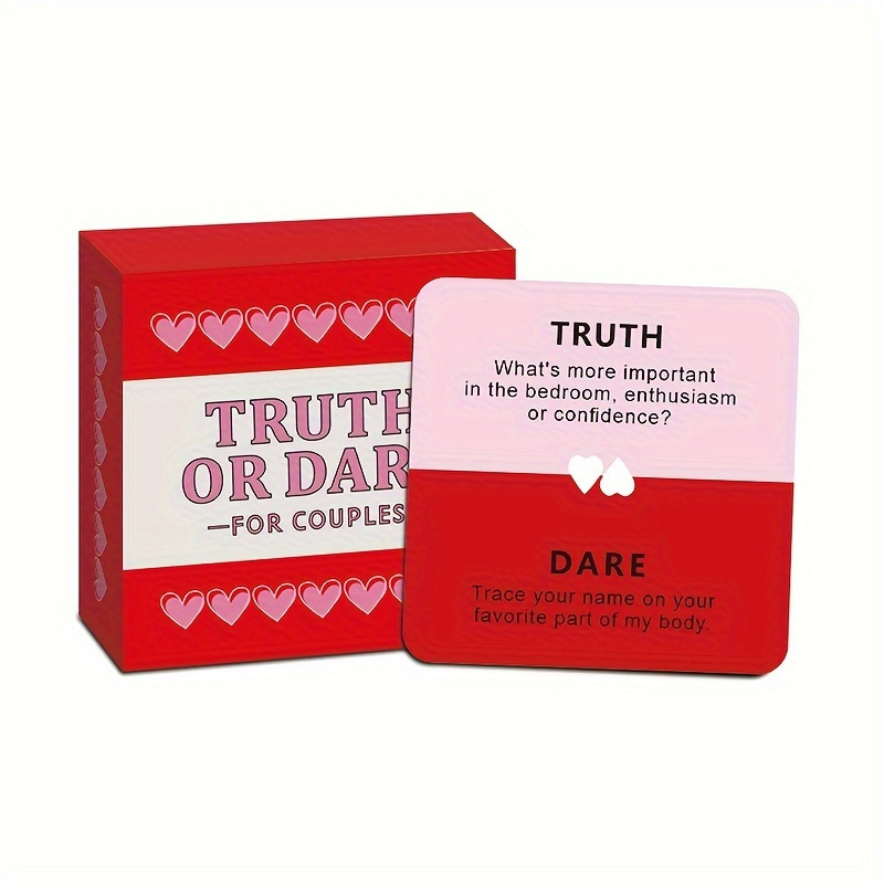 Couple Mini "real Or " Bedroom Game, Party Entertainment, Board Game, Adult Toys Years Old, Halloween/christmas/valentine's Day Gift, Couple Romantic | 50 Cards
Couple Mini "real Or " Bedroom Game, Party Entertainment, Board Game, Adult Toys Years Old, Halloween/christmas/valentine's Day Gift, Couple Romantic | 50 Cards