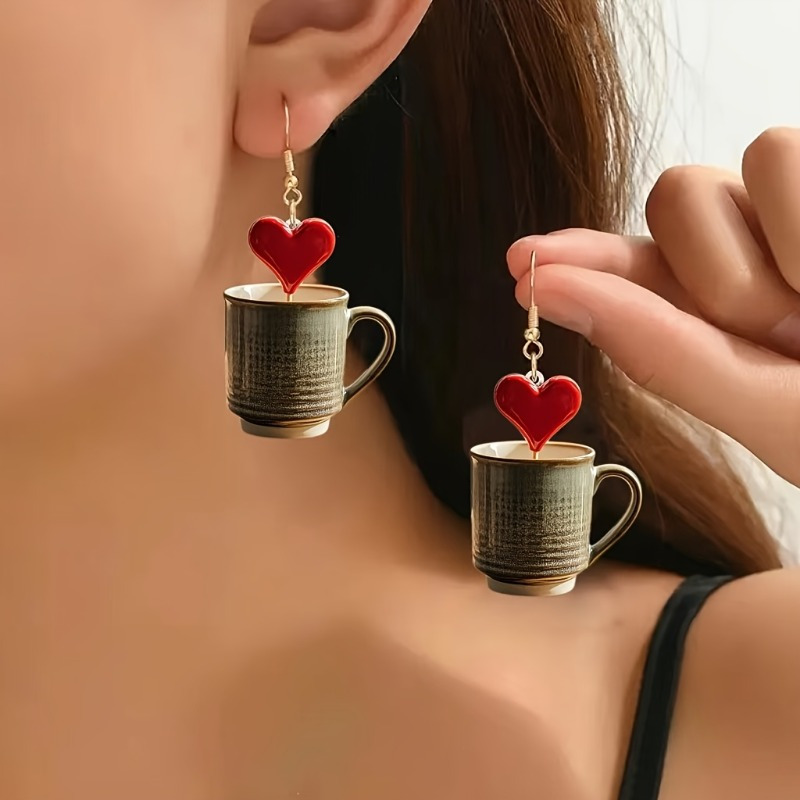 Elegant Acrylic Coffee Cup Earrings With Stainless Steel Posts, Chic Cartoon Design, Ideal For & Party Accessory, Perfect Gift For New Year & Valentine's Day, Fashion Jewelry
Elegant Acrylic Coffee Cup Earrings With Stainless Steel Posts, Chic Cartoon Design, Ideal For & Party Accessory, Perfect Gift For New Year & Valentine's Day, Fashion Jewelry