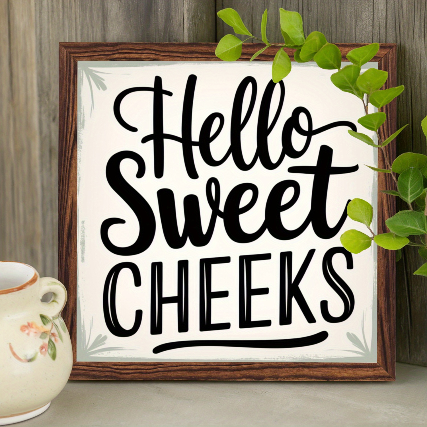 1pc "hello Sweet Cheeks" Rustic Wood- Sign - 8x8 Inch, Vintage Style Bathroom Decor, Inspirational Art For , Perfect Gift Idea, Bathroom Wall Decor
1pc "hello Sweet Cheeks" Rustic Wood- Sign - 8x8 Inch, Vintage Style Bathroom Decor, Inspirational Art For , Perfect Gift Idea, Bathroom Wall Decor