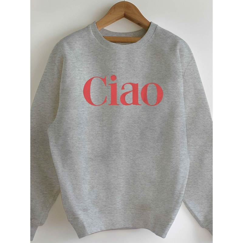 Chic Sweatshirt - Casual Crew Neck, Long Sleeve Pullover For Women - Fall & Spring, Machine Washable
Chic Sweatshirt - Casual Crew Neck, Long Sleeve Pullover For Women - Fall & Spring, Machine Washable