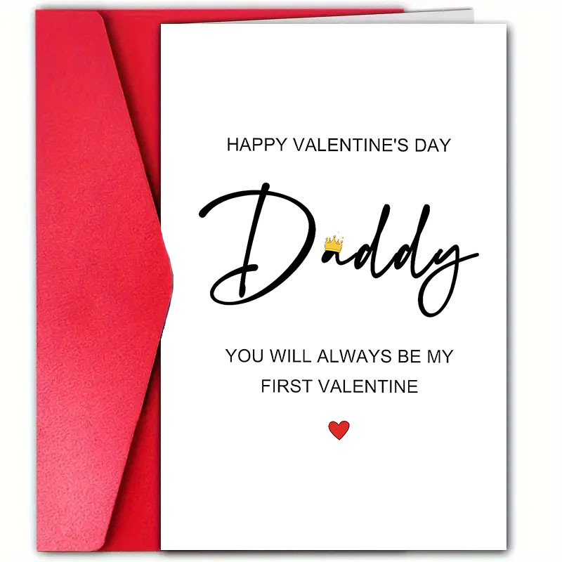 Unique Valentine's Day Greeting Card For Partner, Husband, Wife, Boyfriend, Girlfriend - Special Daddy Card With Envelope, 12cm*18cm, Anniversary And Valentine's Day, Happy Valentine's Day, More
Unique Valentine's Day Greeting Card For Partner, Husband, Wife, Boyfriend, Girlfriend - Special Daddy Card With Envelope, 12cm*18cm, Anniversary And Valentine's Day, Happy Valentine's Day, More