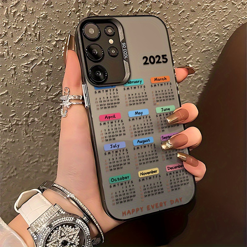 2025 New Year Calendar Phone Case Compatible With Samsung S25 S24 S23 S22 S21 S20 Fe 4g 5g, Anti-drop Frosted Back Cover.
2025 New Year Calendar Phone Case Compatible With Samsung S25 S24 S23 S22 S21 S20 Fe 4g 5g, Anti-drop Frosted Back Cover.