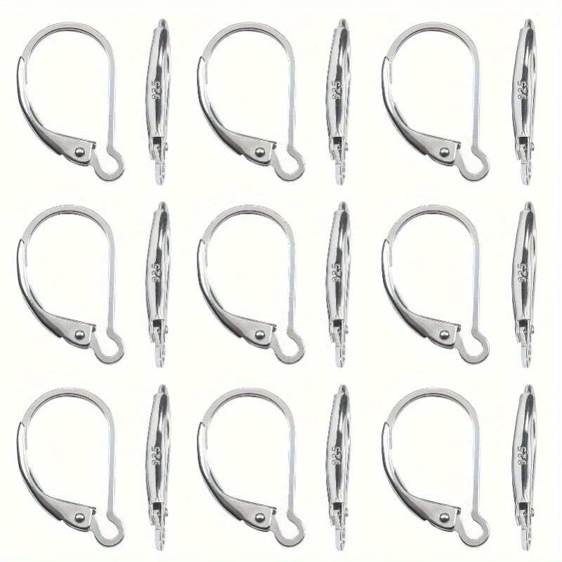 30/ 15 Pairs Of 925 Silver French Hook, Earring Holder, Stud, Suitable For Making, Earring Making
30/ 15 Pairs Of 925 Silver French Hook, Earring Holder, Stud, Suitable For Making, Earring Making