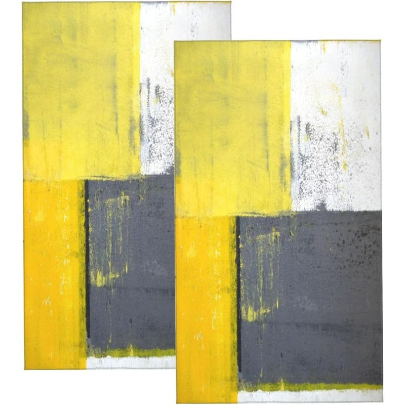 2pcs 18x26 Inch Hand Towels, Grey And Yellow Abstract Art, Soft And Absorbent Polyester Kitchen Dish Towels For Home Decor
2pcs 18x26 Inch Hand Towels, Grey And Yellow Abstract Art, Soft And Absorbent Polyester Kitchen Dish Towels For Home Decor