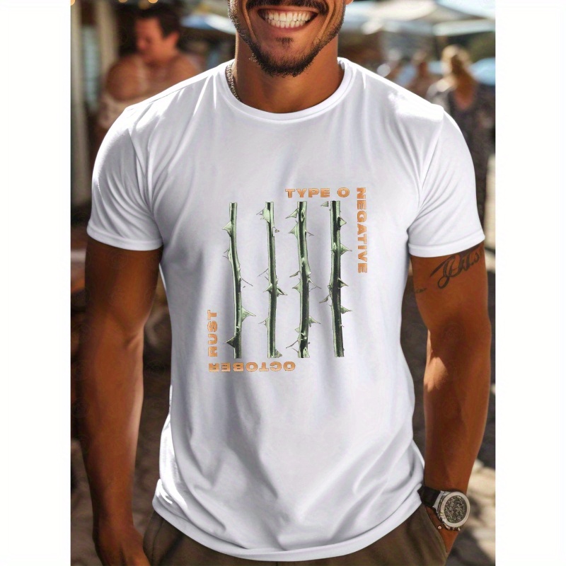 Rust" Men's Casual Short-sleeve T-shirt - Breathable Polyester, Crew Neck, Summer Fashion Top
Rust" Men's Casual Short-sleeve T-shirt - Breathable Polyester, Crew Neck, Summer Fashion Top