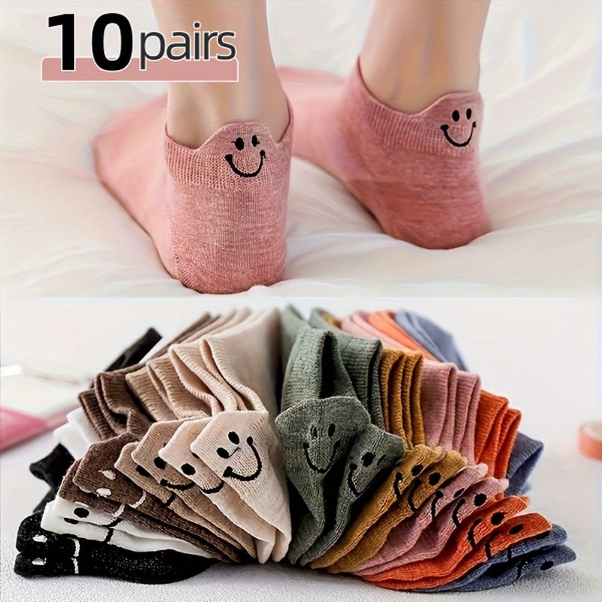 10 Pairs Of Stylish Women's Ankle Socks, Soft, Comfortable, Breathable, And , Suitable For Spring, Summer, And Autumn.
10 Pairs Of Stylish Women's Ankle Socks, Soft, Comfortable, Breathable, And , Suitable For Spring, Summer, And Autumn.