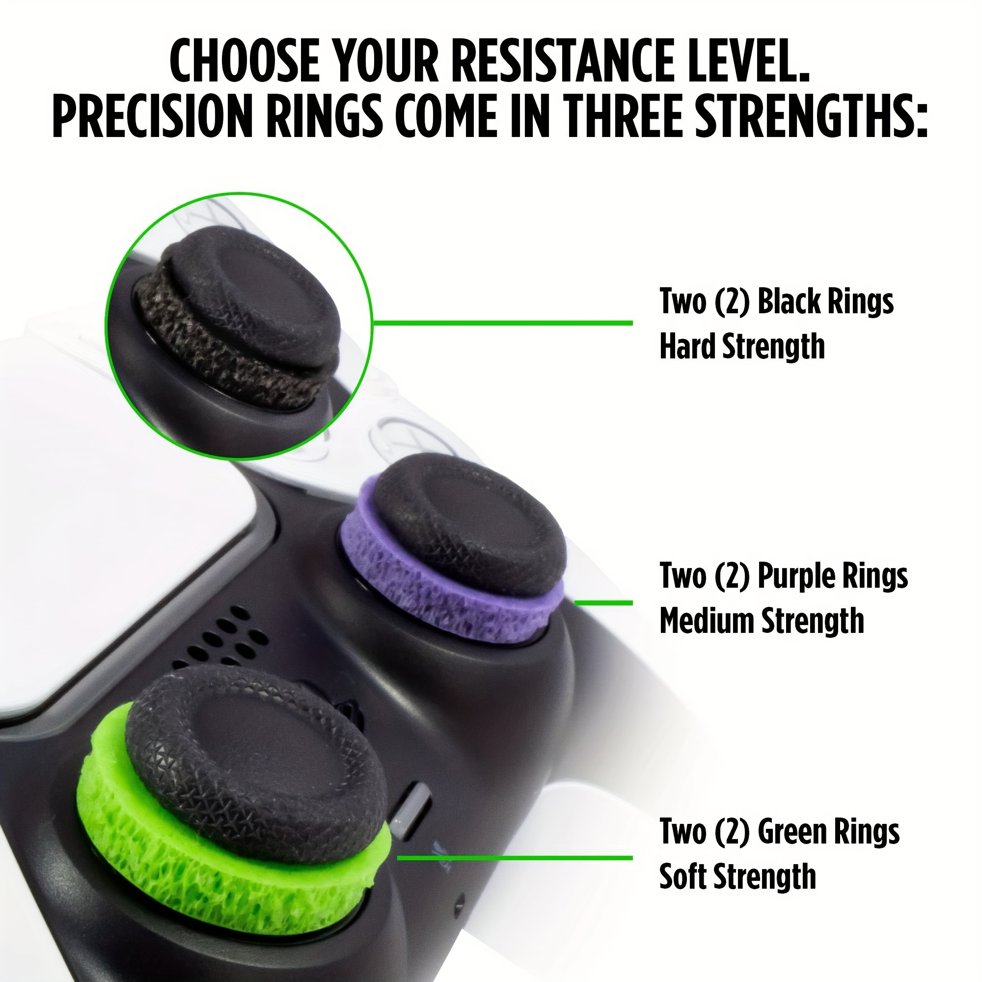 6pcs Precision Rings For Ps4, Ps5, One, Xbx, For Switch Pro & Controllers - Aim Assist Gaming Accessories In Black/purple/green
6pcs Precision Rings For Ps4, Ps5, One, Xbx, For Switch Pro & Controllers - Aim Assist Gaming Accessories In Black/purple/green