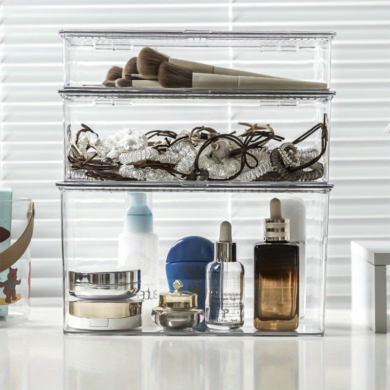 Large Capacity Acrylic & Pe Nail Art Storage Box With Lid, Stackable Cosmetic Organizer, Transparent Desk Clutter Basket, Model Snh-008, Baskets, Bins & Containers For Home Organization
Large Capacity Acrylic & Pe Nail Art Storage Box With Lid, Stackable Cosmetic Organizer, Transparent Desk Clutter Basket, Model Snh-008, Baskets, Bins & Containers For Home Organization
