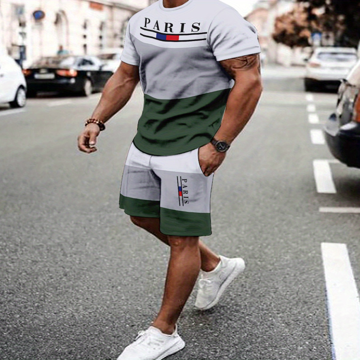 Men's Breathable Outdoor Casual T-shirt And Shorts Set, Summer 3d Printed Outfit For Adults.
Men's Breathable Outdoor Casual T-shirt And Shorts Set, Summer 3d Printed Outfit For Adults.