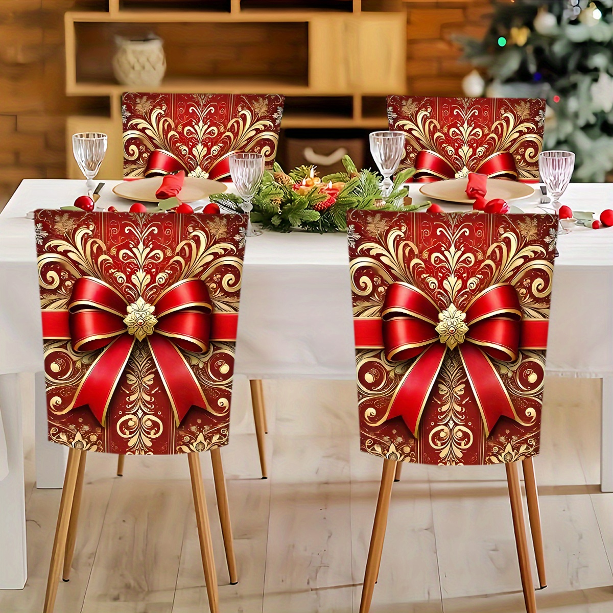 2/4/6pcs Christmas Chair Covers Red , Polyester , , Removable And , Dining Decor For , , , - Suitable For Chairs
2/4/6pcs Christmas Chair Covers Red , Polyester , , Removable And , Dining Decor For , , , - Suitable For Chairs