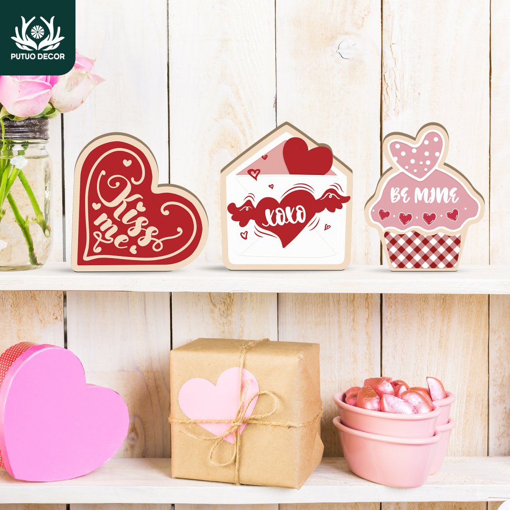 Putuo Decor 3pcs 14th Heart Shaped Wooden Table Decor, , Desktop Decoration For Home Room Gift Shop Restaurant , Valentine's Day Gift, Wedding Decor
Putuo Decor 3pcs 14th Heart Shaped Wooden Table Decor, , Desktop Decoration For Home Room Gift Shop Restaurant , Valentine's Day Gift, Wedding Decor
