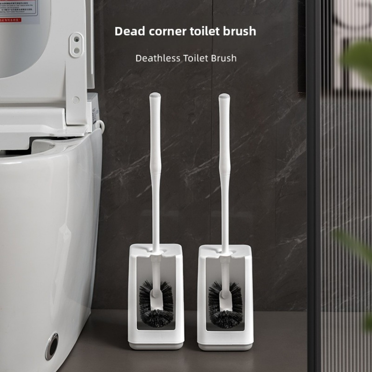 Compact Curved Toilet Brush Set With Deep Cleaning - Modern Rv Bathroom Accessory, Space-saving Design, White
Compact Curved Toilet Brush Set With Deep Cleaning - Modern Rv Bathroom Accessory, Space-saving Design, White