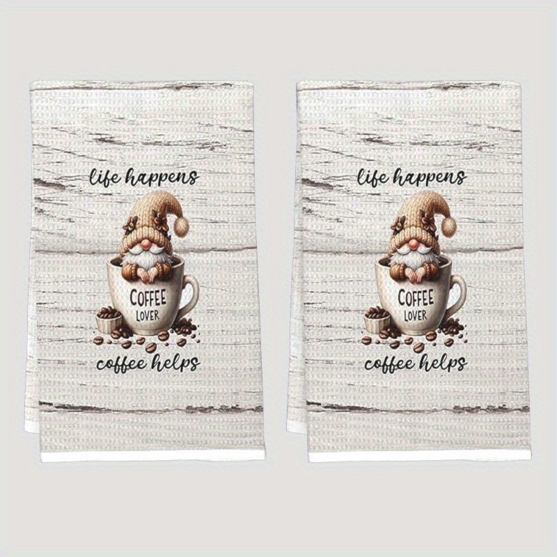 2pcs Set, 18x26in, Coffee Lover Towels, Soft Polyester Dishcloths, Machine Washable, Kitchen And Dining Table Decor,
2pcs Set, 18x26in, Coffee Lover Towels, Soft Polyester Dishcloths, Machine Washable, Kitchen And Dining Table Decor,