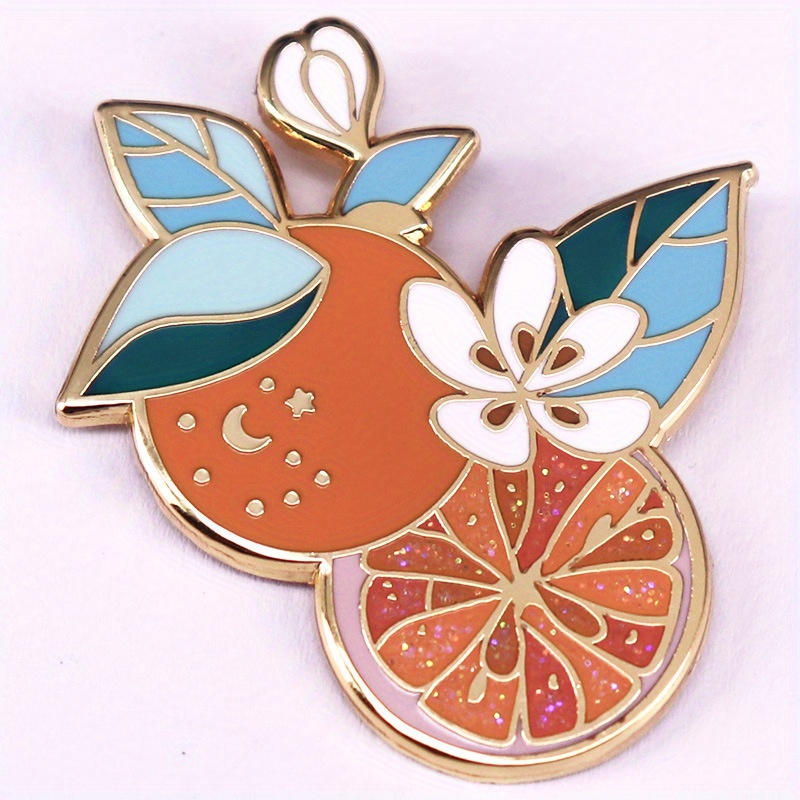 1pc Enamel Orange Brooch Pin - Cute Fruit Badge For Bags And Accessories, Fashionable Enamel Lapel Pin For Women
1pc Enamel Orange Brooch Pin - Cute Fruit Badge For Bags And Accessories, Fashionable Enamel Lapel Pin For Women
