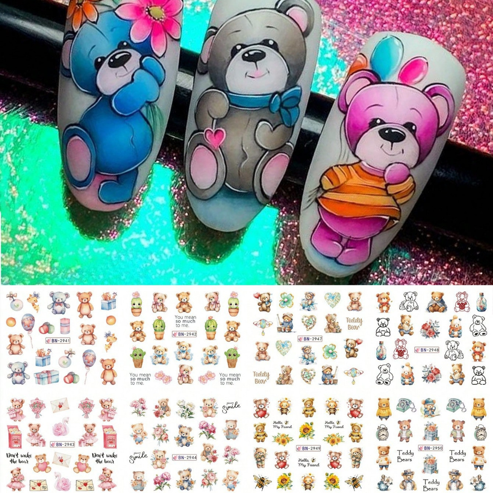 1sheet/12styles Cartoon Cute Nail Water Sticker, Balloon Gift Nail Decal Water Transfer Nail Art Charm Slider Decoration
1sheet/12styles Cartoon Cute Nail Water Sticker, Balloon Gift Nail Decal Water Transfer Nail Art Charm Slider Decoration