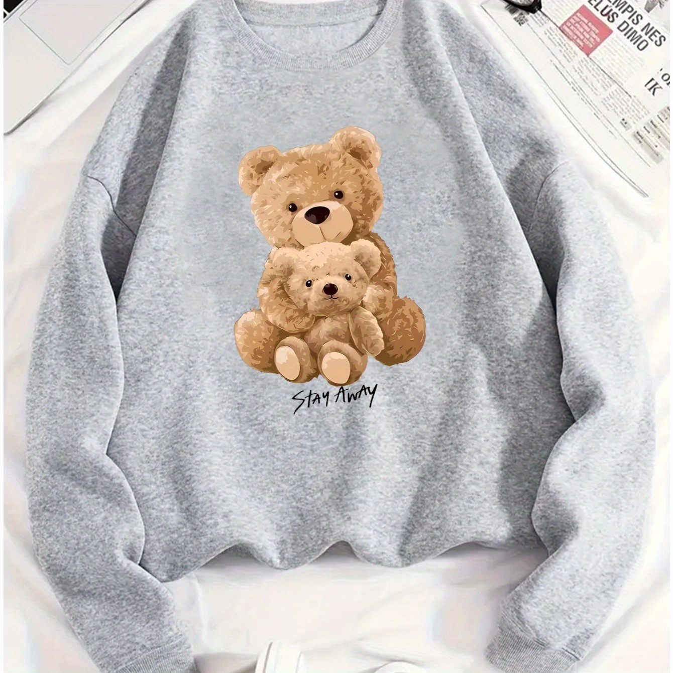 Sweatshirt Confortable et Mignon pour Femme avec Imprimé Cartoon - Pull en Polyester avec Col Rond, Motif "ÉLOIGNÉ", Lavable en Machine - pour Toutes les , Pull Confortable
Sweatshirt Confortable et Mignon pour Femme avec Imprimé Cartoon - Pull en Polyester avec Col Rond, Motif "ÉLOIGNÉ", Lavable en Machine - pour Toutes les , Pull Confortable