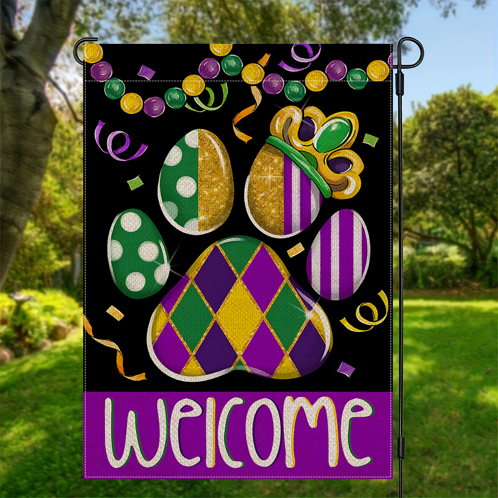 1pc Mardi Gras Flag - Double-sided Polyester Yard Decor With , Multipurpose Outdoor Home Decoration, No Flagpole, 12x18 Inches
1pc Mardi Gras Flag - Double-sided Polyester Yard Decor With , Multipurpose Outdoor Home Decoration, No Flagpole, 12x18 Inches