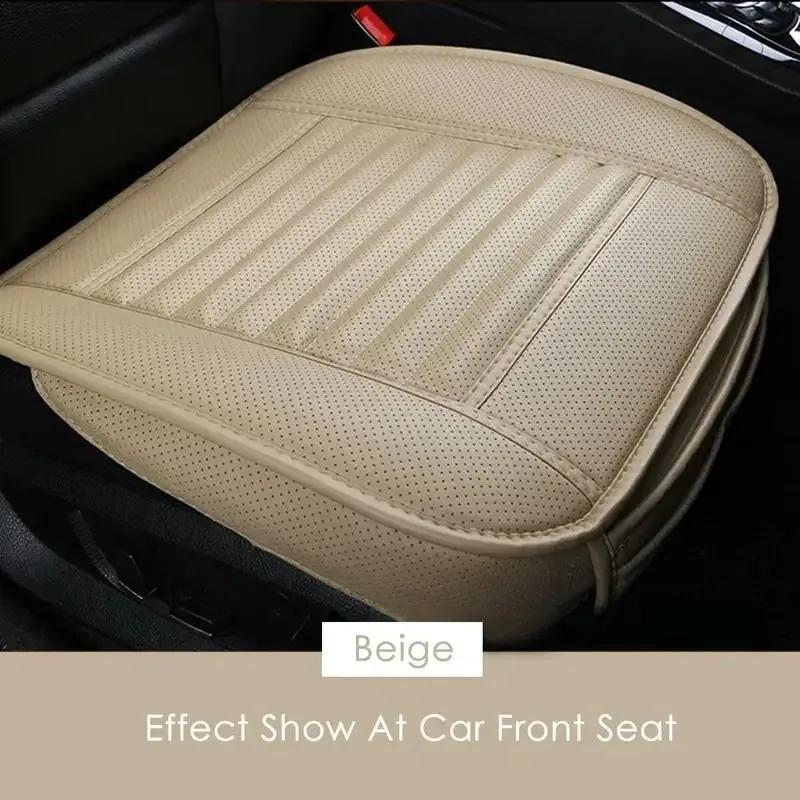 1pc Universal Fit Breathable Pu Leather Car Seat Cover, Anti-slip Chair Cushion Mat For All , Automotive Front Seat Protector 
1pc Universal Fit Breathable Pu Leather Car Seat Cover, Anti-slip Chair Cushion Mat For All , Automotive Front Seat Protector