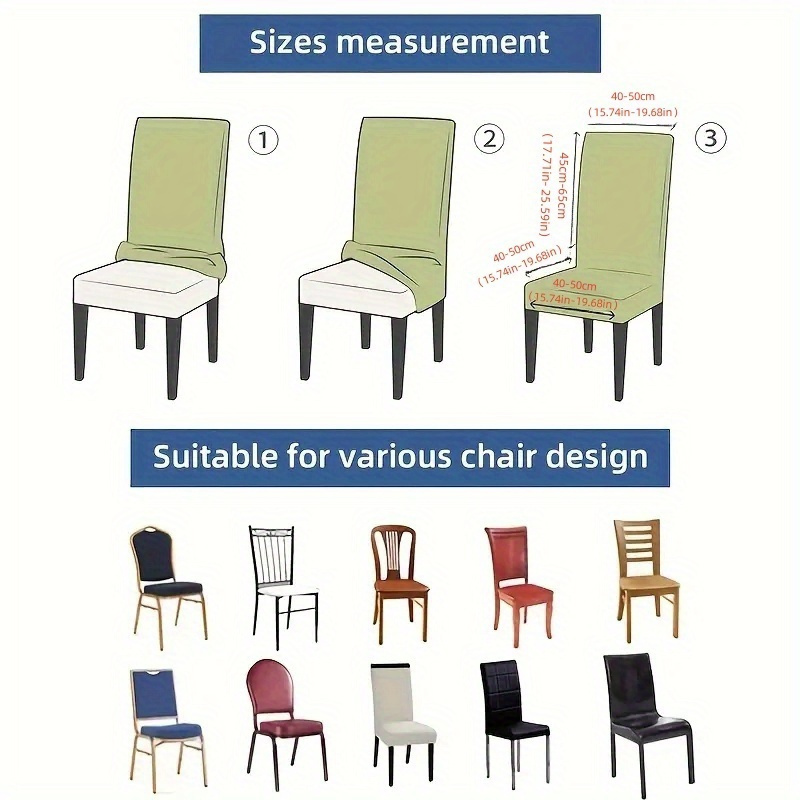 2/4/6pcs Modern Stretch Printed Chair Covers, Hand Washable Polyester Fabric, Digital Printing, Fits Dining & Living Room Decor, 120-140gsm - Home & Hotel Use
2/4/6pcs Modern Stretch Printed Chair Covers, Hand Washable Polyester Fabric, Digital Printing, Fits Dining & Living Room Decor, 120-140gsm - Home & Hotel Use