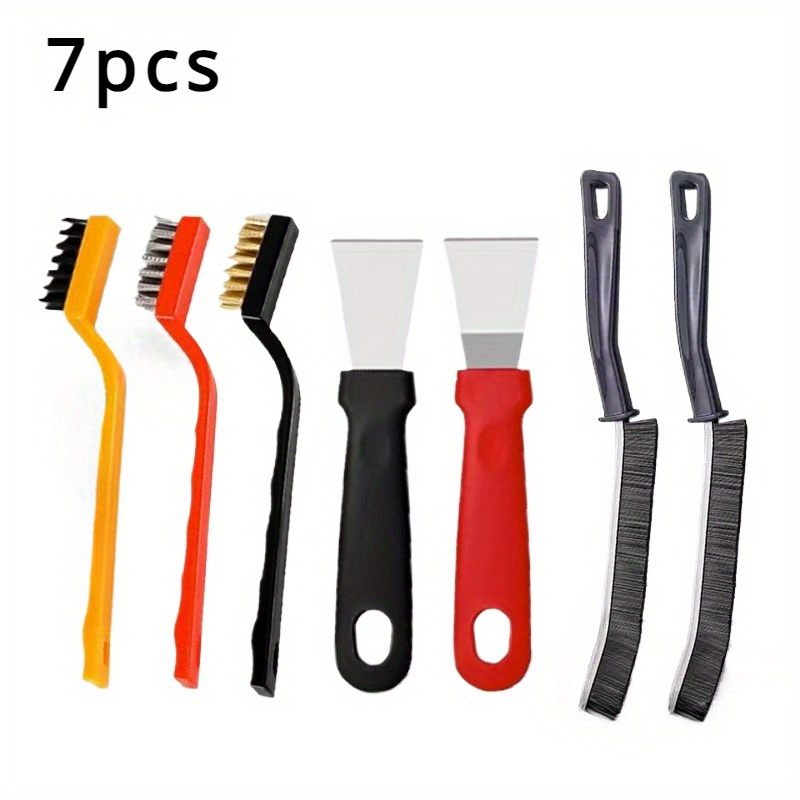 5/7pcs Kitchen Cleaning Tool Set, Including A Frost Removal Shovel, Electric Wire Brush Scrubber, And Utility Brushes For Heavy Oil Stain Removal, For Cleaning Pots, Pans, And Gas Stove Range Hoods.
5/7pcs Kitchen Cleaning Tool Set, Including A Frost Removal Shovel, Electric Wire Brush Scrubber, And Utility Brushes For Heavy Oil Stain Removal, For Cleaning Pots, Pans, And Gas Stove Range Hoods.