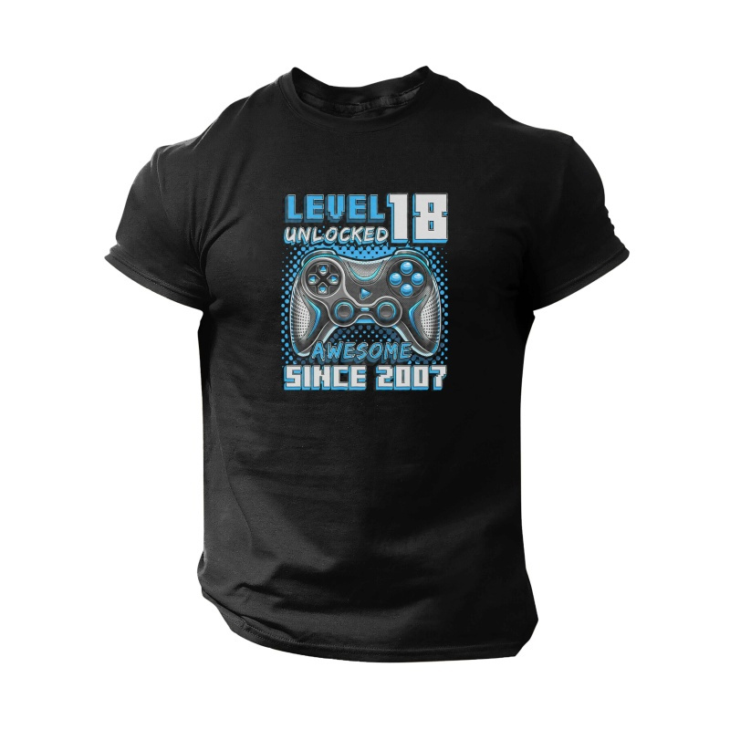 Men's 18th Birthday Celebration T-shirt - Funny Gaming , Short Sleeve, Crew Neck, Summer Casual Top
Men's 18th Birthday Celebration T-shirt - Funny Gaming , Short Sleeve, Crew Neck, Summer Casual Top