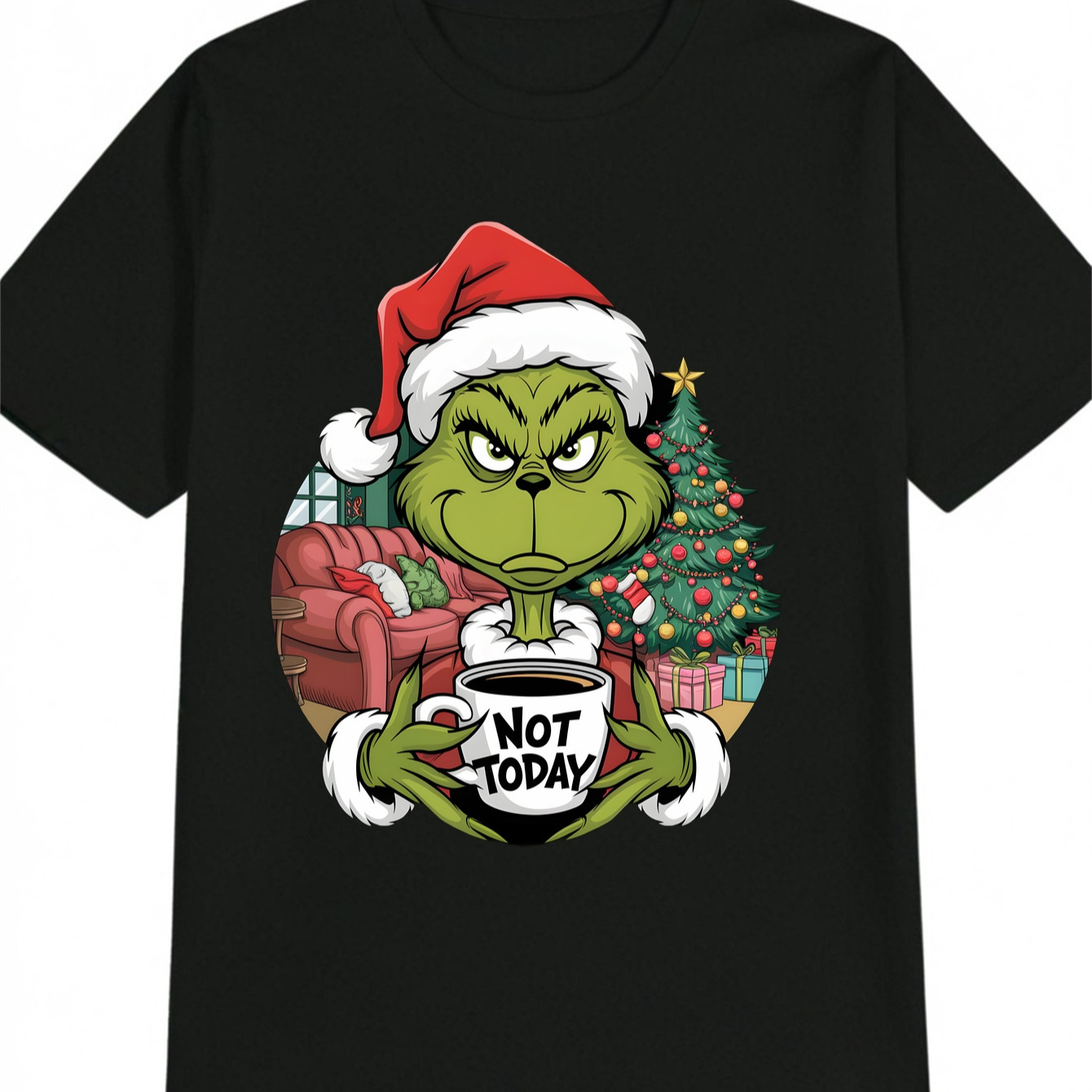 - Graphic Tee, 100% Polyester, , Slight , Fit, , Christmas Tree And , For Summer Sleeve -
- Graphic Tee, 100% Polyester, , Slight , Fit, , Christmas Tree And , For Summer Sleeve -