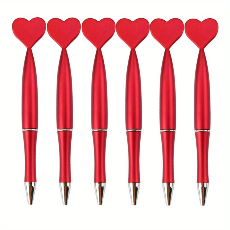 6-pack Red Heart-shaped Ballpoint Pens, No Feather, Valentine's Day, Wedding Favors, Office & School Supplies, Gifts And Birthday Presents
6-pack Red Heart-shaped Ballpoint Pens, No Feather, Valentine's Day, Wedding Favors, Office & School Supplies, Gifts And Birthday Presents