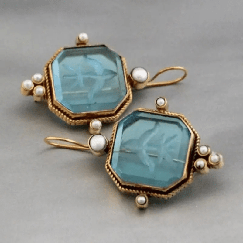 1 Pair Vintage Geometric Pearl Elegant Synthetic Women's Earrings, Suitable For And Daily Gift
1 Pair Vintage Geometric Pearl Elegant Synthetic Women's Earrings, Suitable For And Daily Gift
