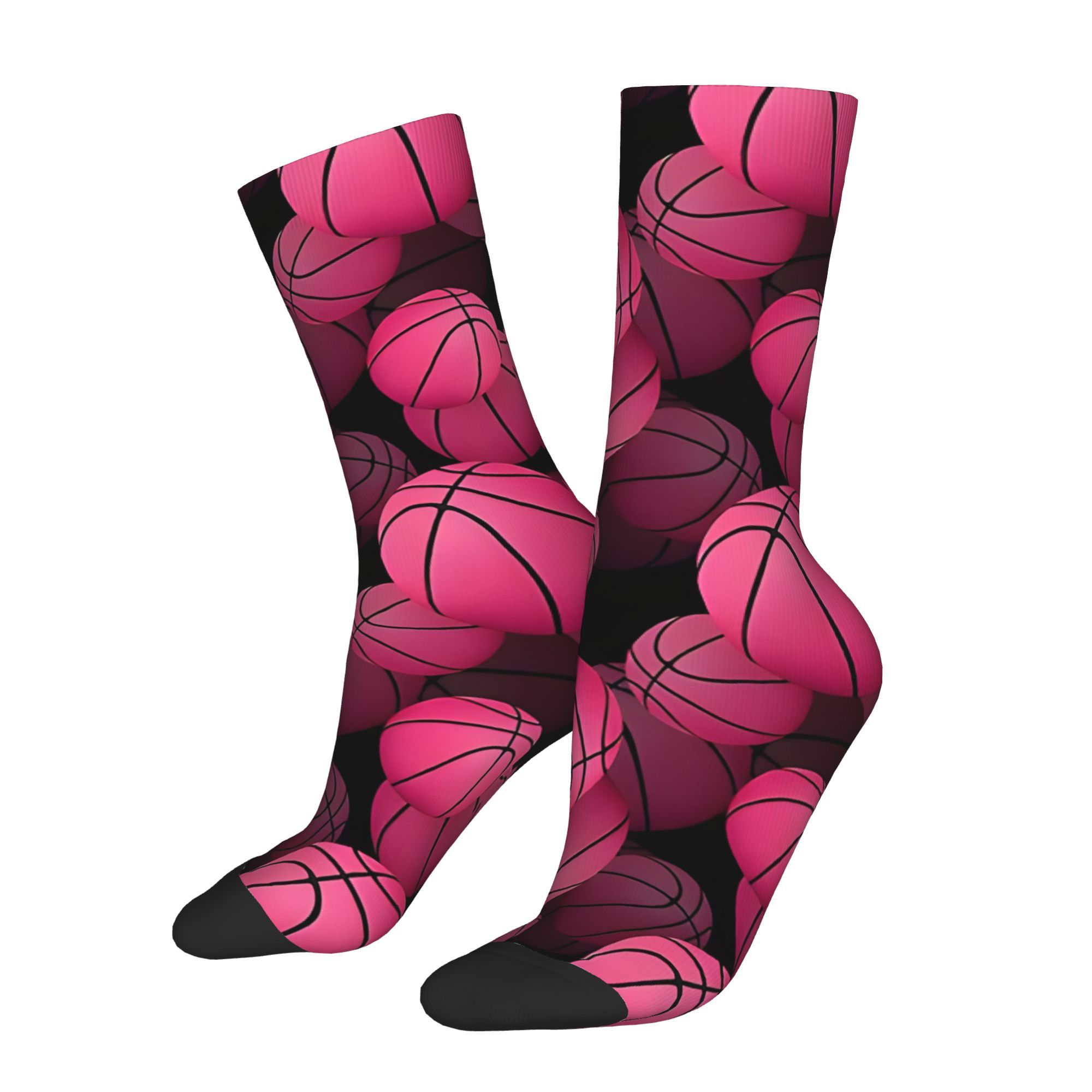 1 Pair Kawaii Basketball Print Socks, Knit Polyester With Elastane, Hand Washable, Print Sports Socks For Gym, School, Hiking, Travel
1 Pair Kawaii Basketball Print Socks, Knit Polyester With Elastane, Hand Washable, Print Sports Socks For Gym, School, Hiking, Travel