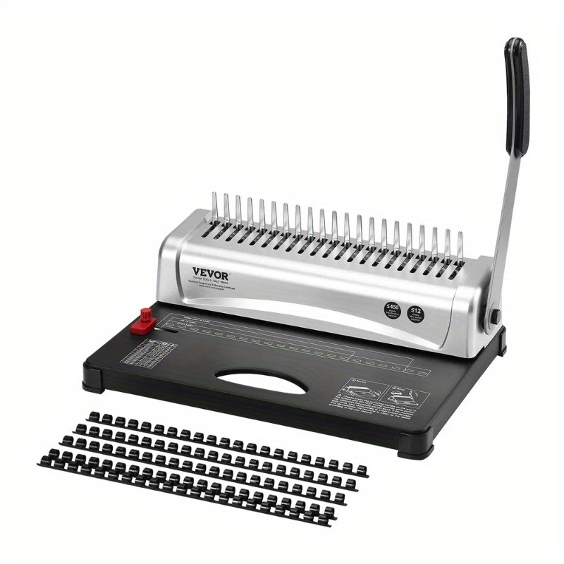 Binding Machine Comb Binding Machine 21-holes Binding 450 Sheets Book Binder Machine With 100pcs 3/8'' Comb Binding For Letter Size A4 A5
Binding Machine Comb Binding Machine 21-holes Binding 450 Sheets Book Binder Machine With 100pcs 3/8'' Comb Binding For Letter Size A4 A5