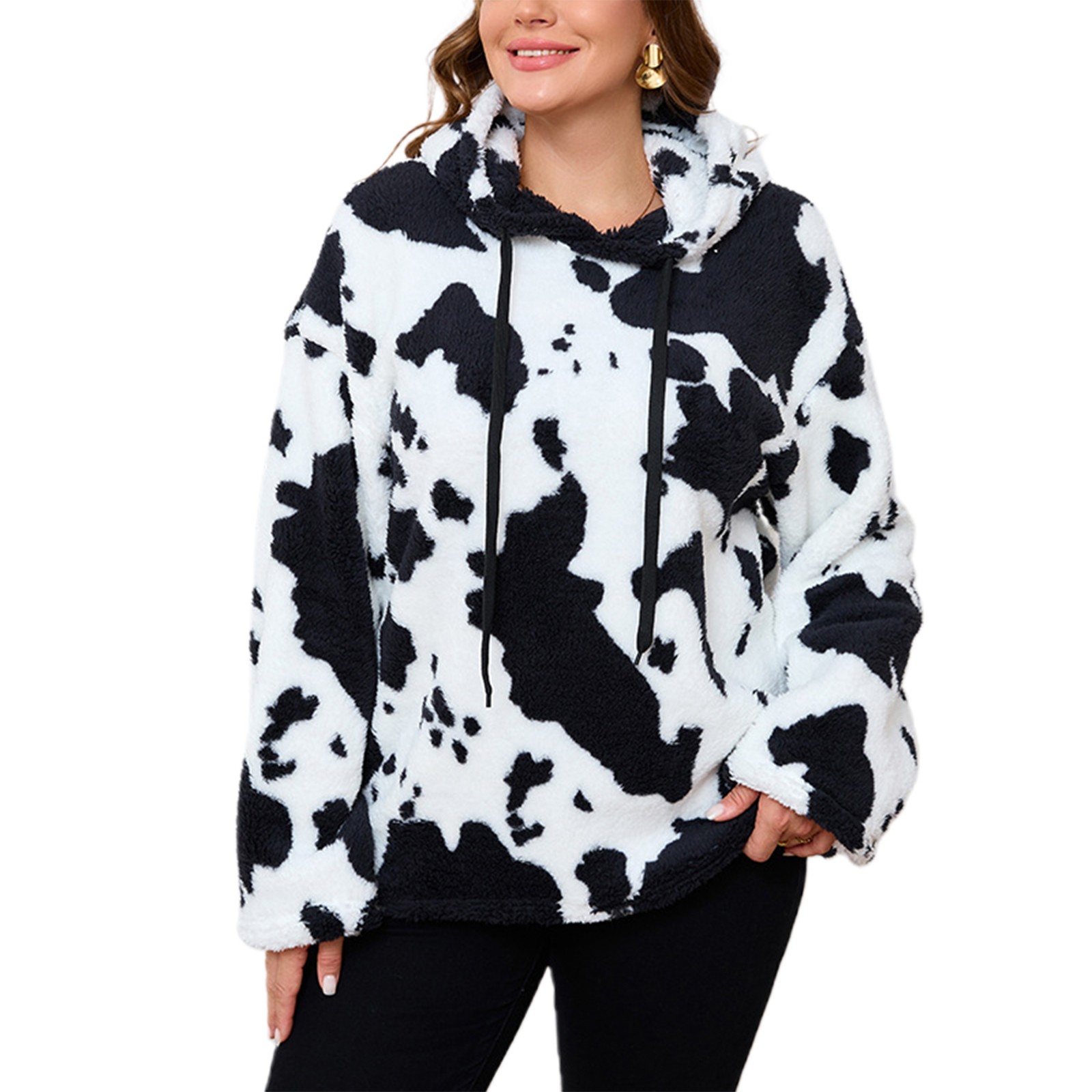 Print Hoodie For Women - Casual Long Sleeve Pullover With Drawstring, Plush Polyester, Machine Washable, Non-sheer - Fall & Winter
Print Hoodie For Women - Casual Long Sleeve Pullover With Drawstring, Plush Polyester, Machine Washable, Non-sheer - Fall & Winter