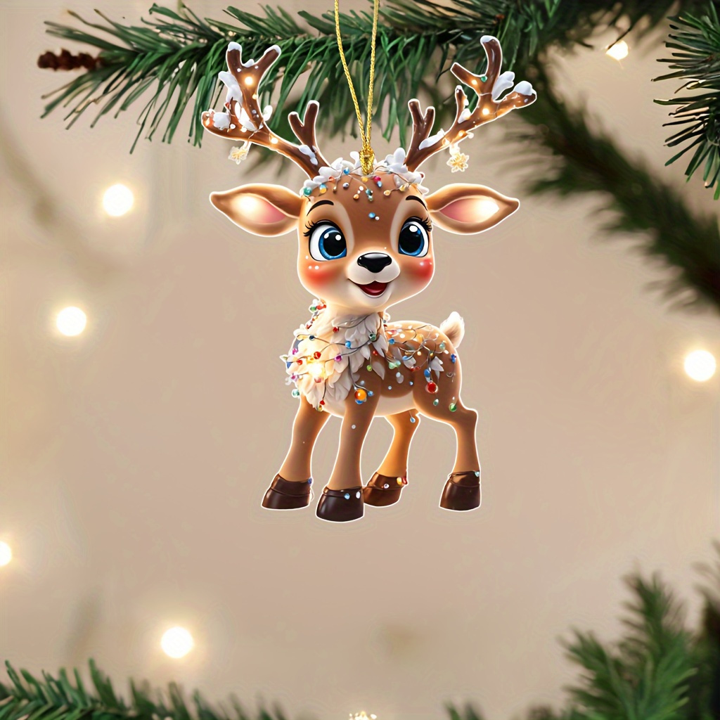 Room Decor Baby Reindeer Under Christmas Lights-suitable For Vehicle And Tree Decoration, Ideal Gift For Halloween, Christmas, Valentine's Day And Other Festivals
Room Decor Baby Reindeer Under Christmas Lights-suitable For Vehicle And Tree Decoration, Ideal Gift For Halloween, Christmas, Valentine's Day And Other Festivals
