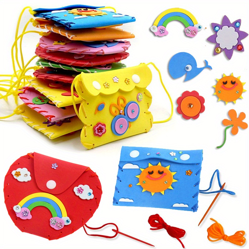 12pcs Diy Cartoon Animal Crossbody Bag Kit - Cute Non-woven Fabric Purses For Girls, Sewing Crafts & Party Favors, Handmade, Christmas Gifts
12pcs Diy Cartoon Animal Crossbody Bag Kit - Cute Non-woven Fabric Purses For Girls, Sewing Crafts & Party Favors, Handmade, Christmas Gifts