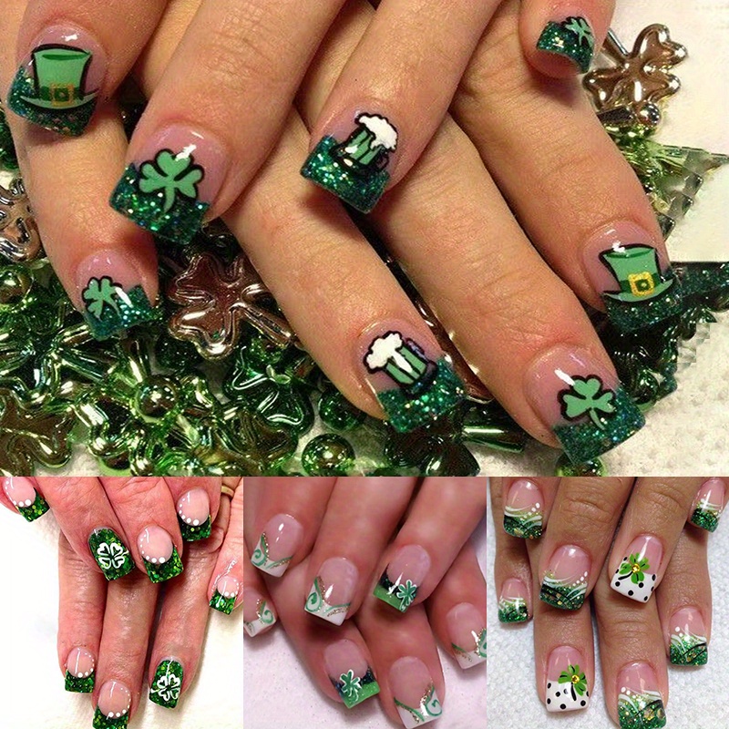 96pcs (4pcs) Nail Stickers, Green Glitter, , Mixed Colors, Square, Short And Long, , Plant Pattern
96pcs (4pcs) Nail Stickers, Green Glitter, , Mixed Colors, Square, Short And Long, , Plant Pattern