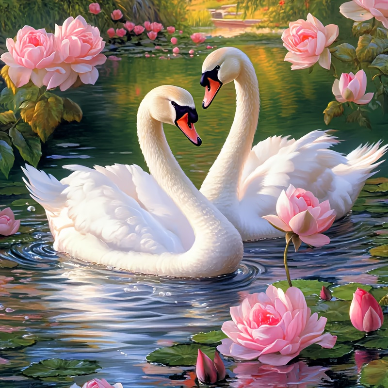 1pc animaux oies. Cadeau 5D DIY Peinture diamant artificielle, Peinture diamant cadre, pour la décoration du salon et de 30*30 Cm / 11.8*11.8 Pouces.
1pc animaux oies. Cadeau 5D DIY Peinture diamant artificielle, Peinture diamant cadre, pour la décoration du salon et de 30*30 Cm / 11.8*11.8 Pouces.
