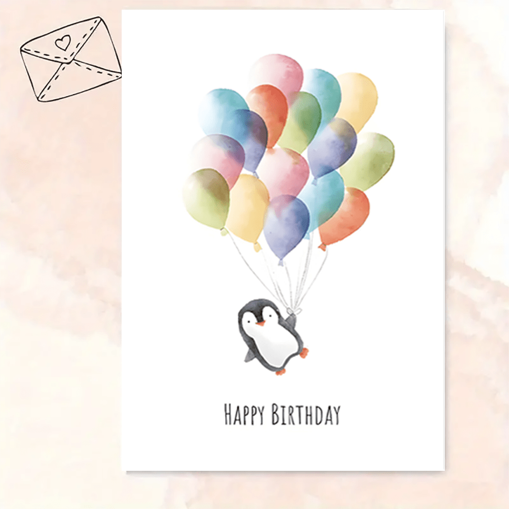 1pc, Birthday Card, Is At A Set Of Balloons Floating , A Warm And . Suitable For Gifting To , Birthday Card- 6.3inch X 4.33inch
1pc, Birthday Card, Is At A Set Of Balloons Floating , A Warm And . Suitable For Gifting To , Birthday Card- 6.3inch X 4.33inch