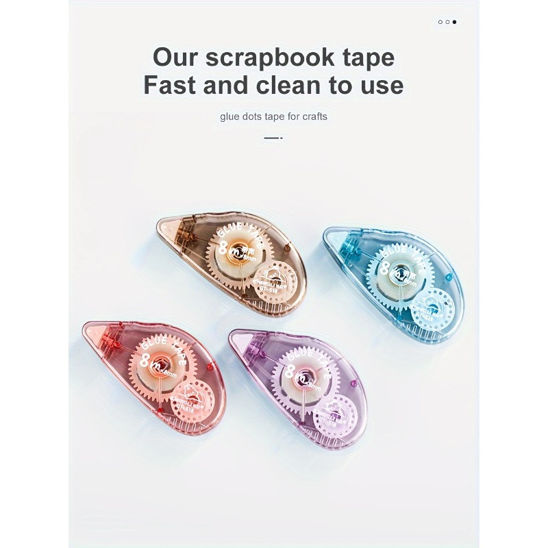 Set Of 4, Double-sided Tape Roller, Double-sided Tape Roller For Scrapbooking, School Office Notebook (0.23" X 157"), Supplies, Craft Tape Roller
Set Of 4, Double-sided Tape Roller, Double-sided Tape Roller For Scrapbooking, School Office Notebook (0.23" X 157"), Supplies, Craft Tape Roller