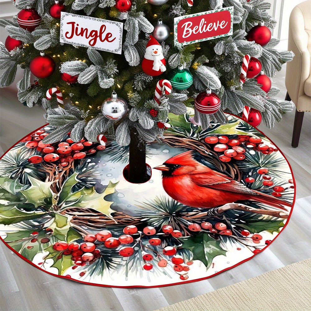 1pc Festive Bird Christmas Tree Skirt - Non-electric, Versatile Polyester Holiday Decor For , Suitable For Christmas, Halloween, Easter, Thanksgiving, New Year
1pc Festive Bird Christmas Tree Skirt - Non-electric, Versatile Polyester Holiday Decor For , Suitable For Christmas, Halloween, Easter, Thanksgiving, New Year