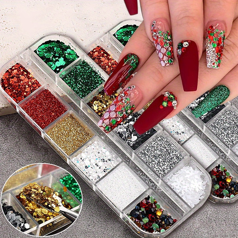 24 Grids Christmas Art , 3d Sequins, Red , , Accessories For Women, Rectangular , Decorations For
24 Grids Christmas Art , 3d Sequins, Red , , Accessories For Women, Rectangular , Decorations For