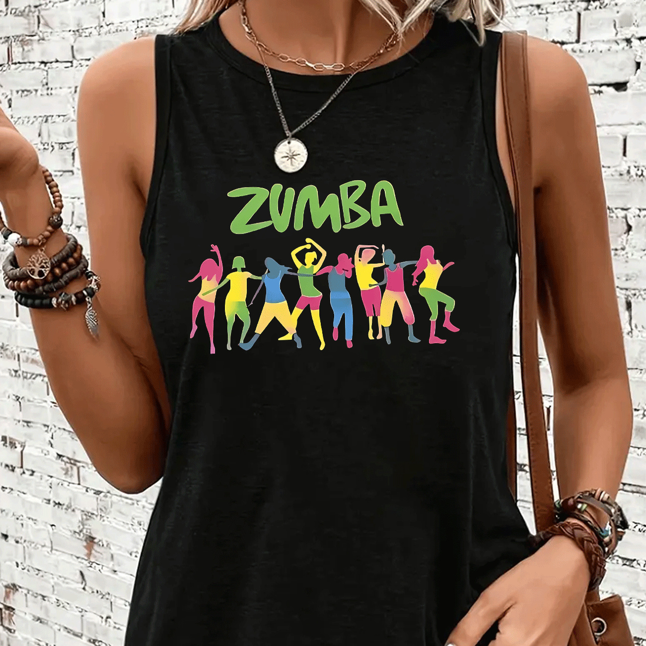 Dance Lover Fitness Printed Casual Tank Top, Sleeveless Sports Vest T-shirt, Women's Activewear.
Dance Lover Fitness Printed Casual Tank Top, Sleeveless Sports Vest T-shirt, Women's Activewear.