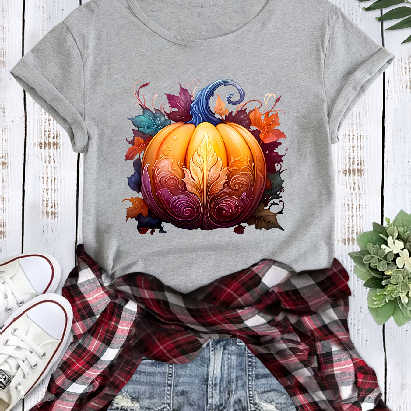 Women's Sports Short Sleeve T-shirt, Comfortable And Stylish For Sports And Daily Life, Halloween Pumpkin Pattern
Women's Sports Short Sleeve T-shirt, Comfortable And Stylish For Sports And Daily Life, Halloween Pumpkin Pattern