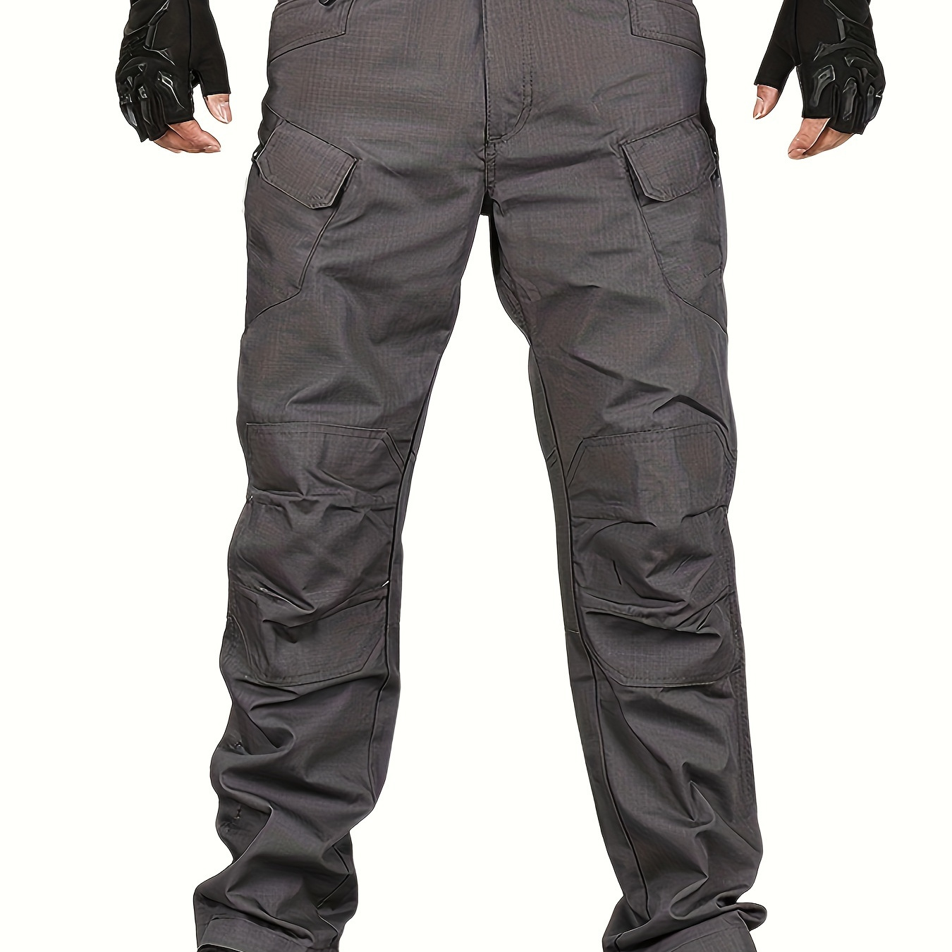 Durable Waterproof Casual Side Pockets Drawstring Joggers, Men's Cargo Pants For Spring Fall Outdoor Hiking Camping Without Belt, Random Triangle
Durable Waterproof Casual Side Pockets Drawstring Joggers, Men's Cargo Pants For Spring Fall Outdoor Hiking Camping Without Belt, Random Triangle