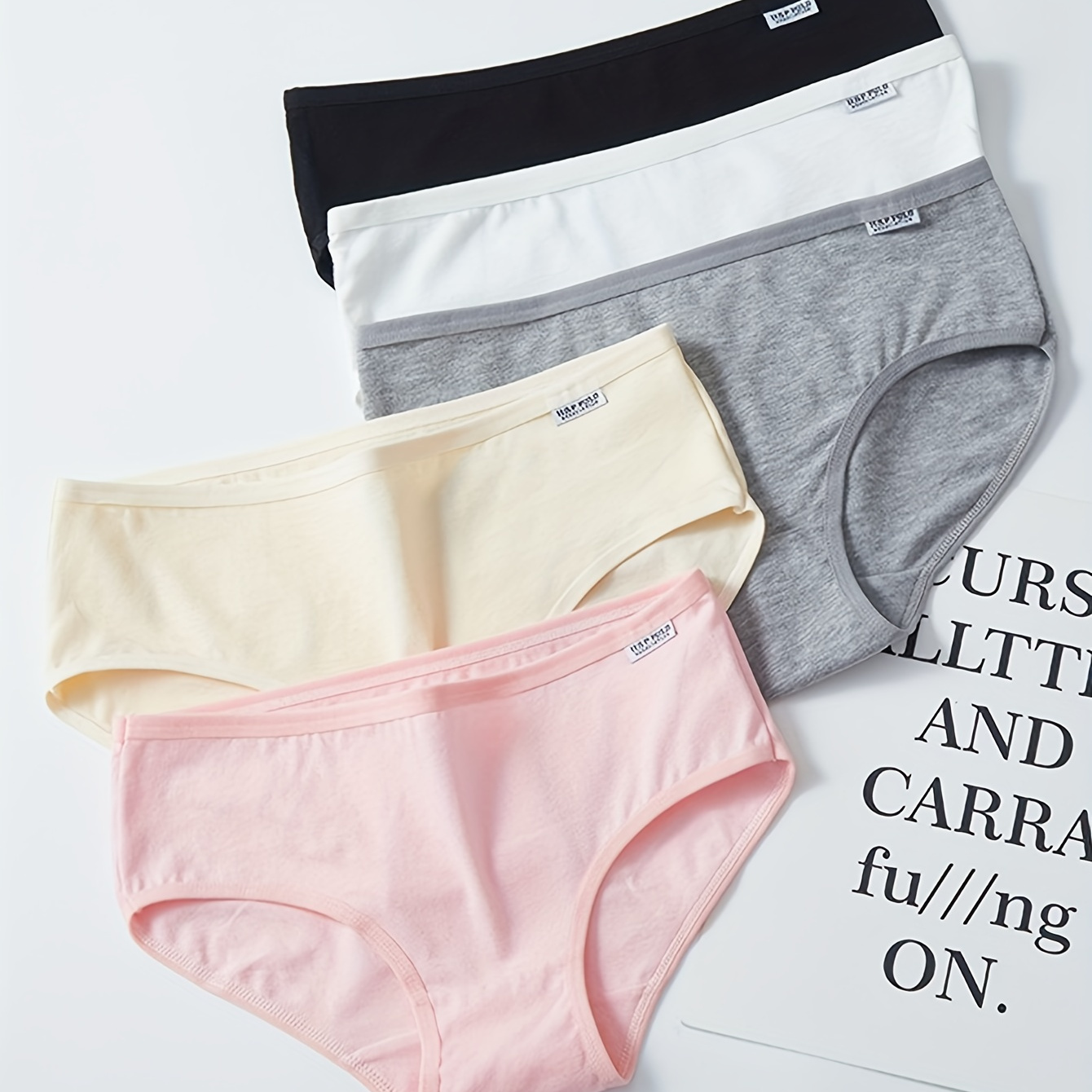 5pcs Simple Solid Panties, Breathable & Comfy Intimates Panties, Women's Lingerie & Underwear
5pcs Simple Solid Panties, Breathable & Comfy Intimates Panties, Women's Lingerie & Underwear