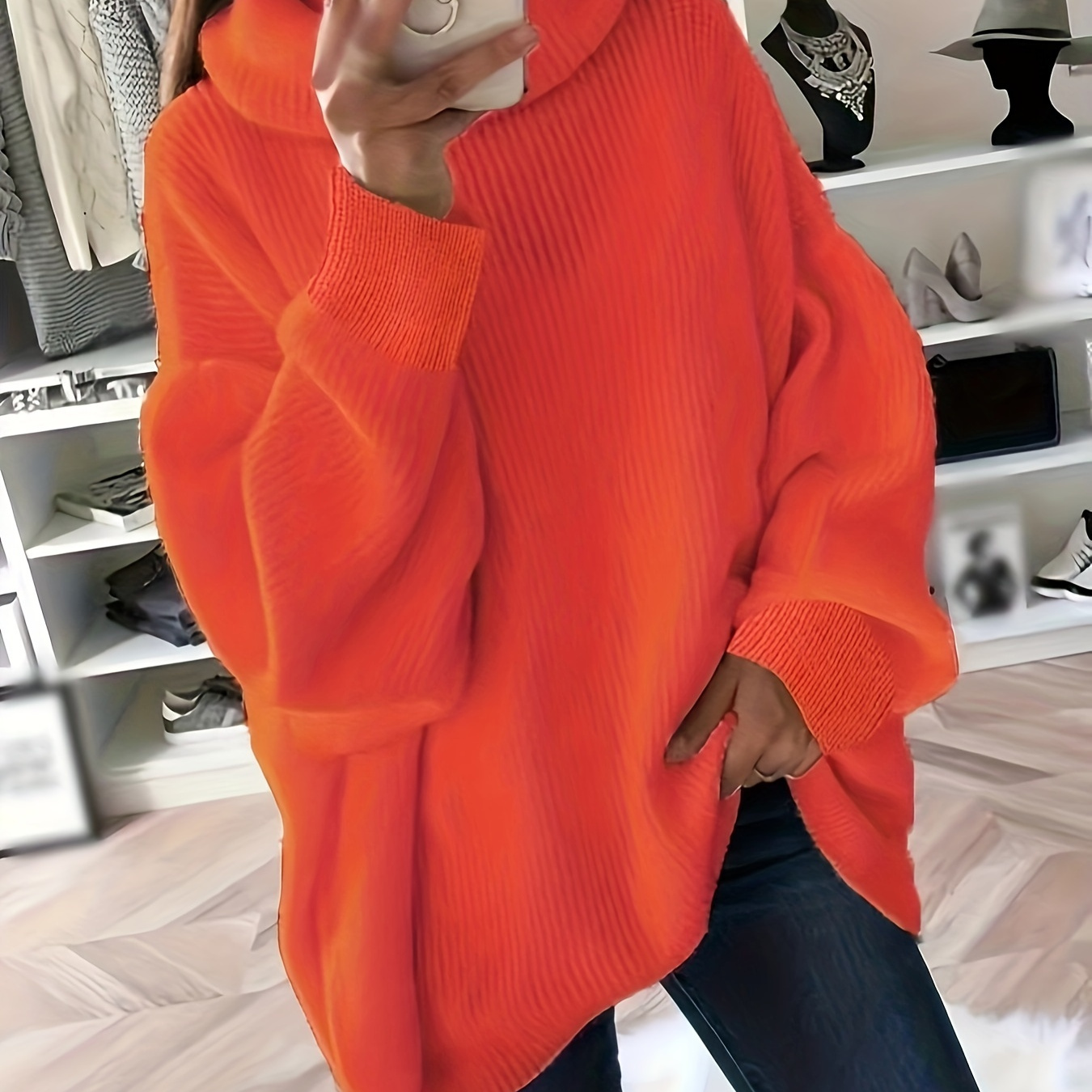 Popular Extended Loose Turtleneck Sweater For Women In Autumn And Winter, Korean Version, Thick And Slimming Knitted Top
Popular Extended Loose Turtleneck Sweater For Women In Autumn And Winter, Korean Version, Thick And Slimming Knitted Top