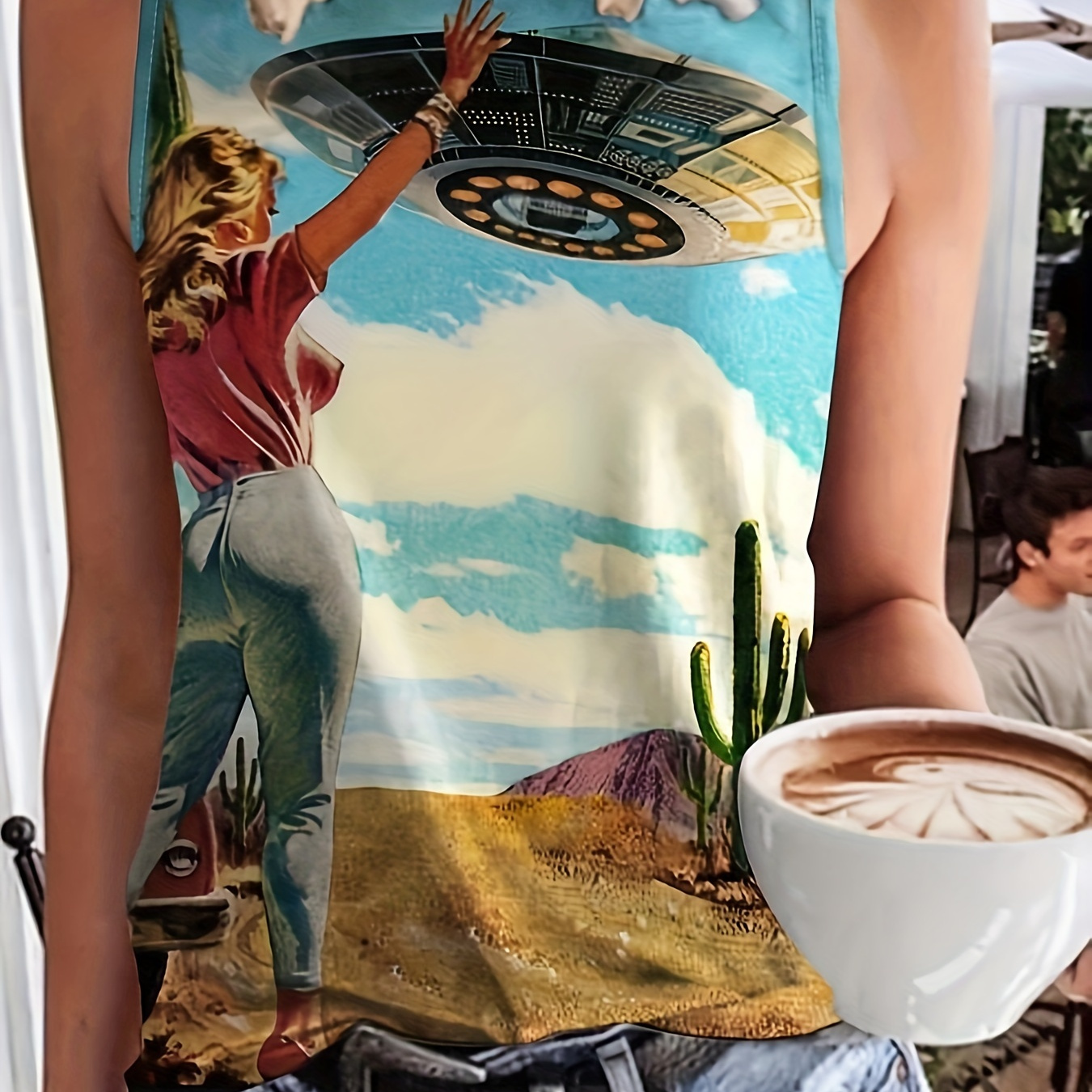 Cartoon Lady Print Crew Neck Tank Top, Casual Sleeveless Tank Top For Summer, Women's Clothing
Cartoon Lady Print Crew Neck Tank Top, Casual Sleeveless Tank Top For Summer, Women's Clothing