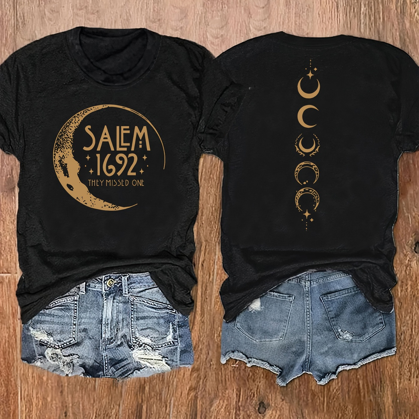 Moon Print T-shirt, Short Sleeve Crew Neck Casual Top For Summer & Spring, Women's Clothing
Moon Print T-shirt, Short Sleeve Crew Neck Casual Top For Summer & Spring, Women's Clothing