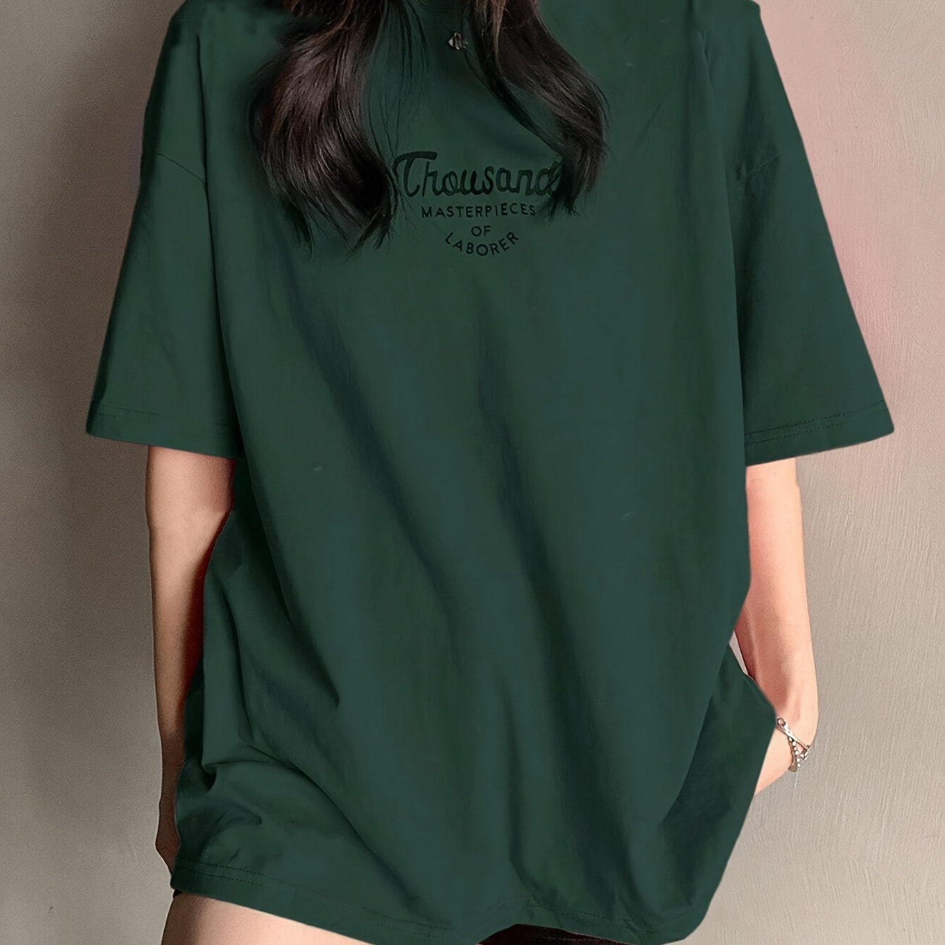 Letter Print Crew Neck T-shirt, Casual Short Sleeve Top For Spring & Summer, Women's Clothing
Letter Print Crew Neck T-shirt, Casual Short Sleeve Top For Spring & Summer, Women's Clothing