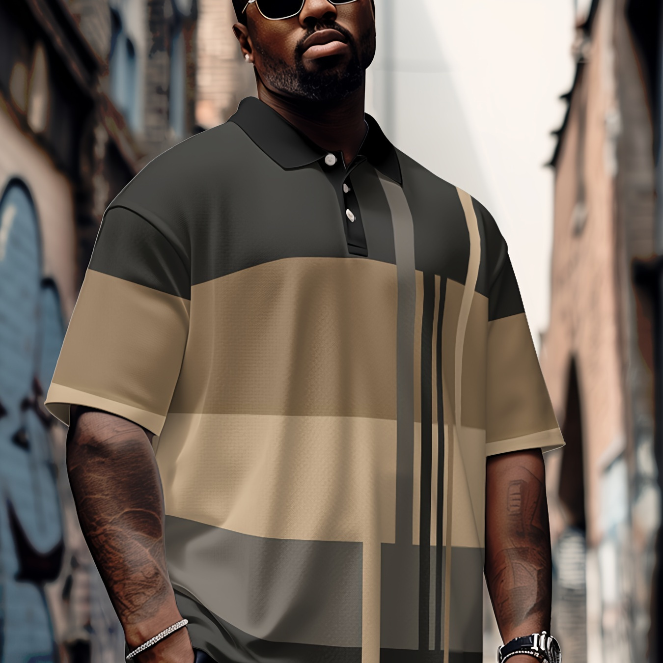 Men's Plus Size Plaid Polo Shirt Striped Print Long Lapel Button Short Sleeve Spring Summer Sports Fashion Streetwear Designer Outdoor Street Top
Men's Plus Size Plaid Polo Shirt Striped Print Long Lapel Button Short Sleeve Spring Summer Sports Fashion Streetwear Designer Outdoor Street Top