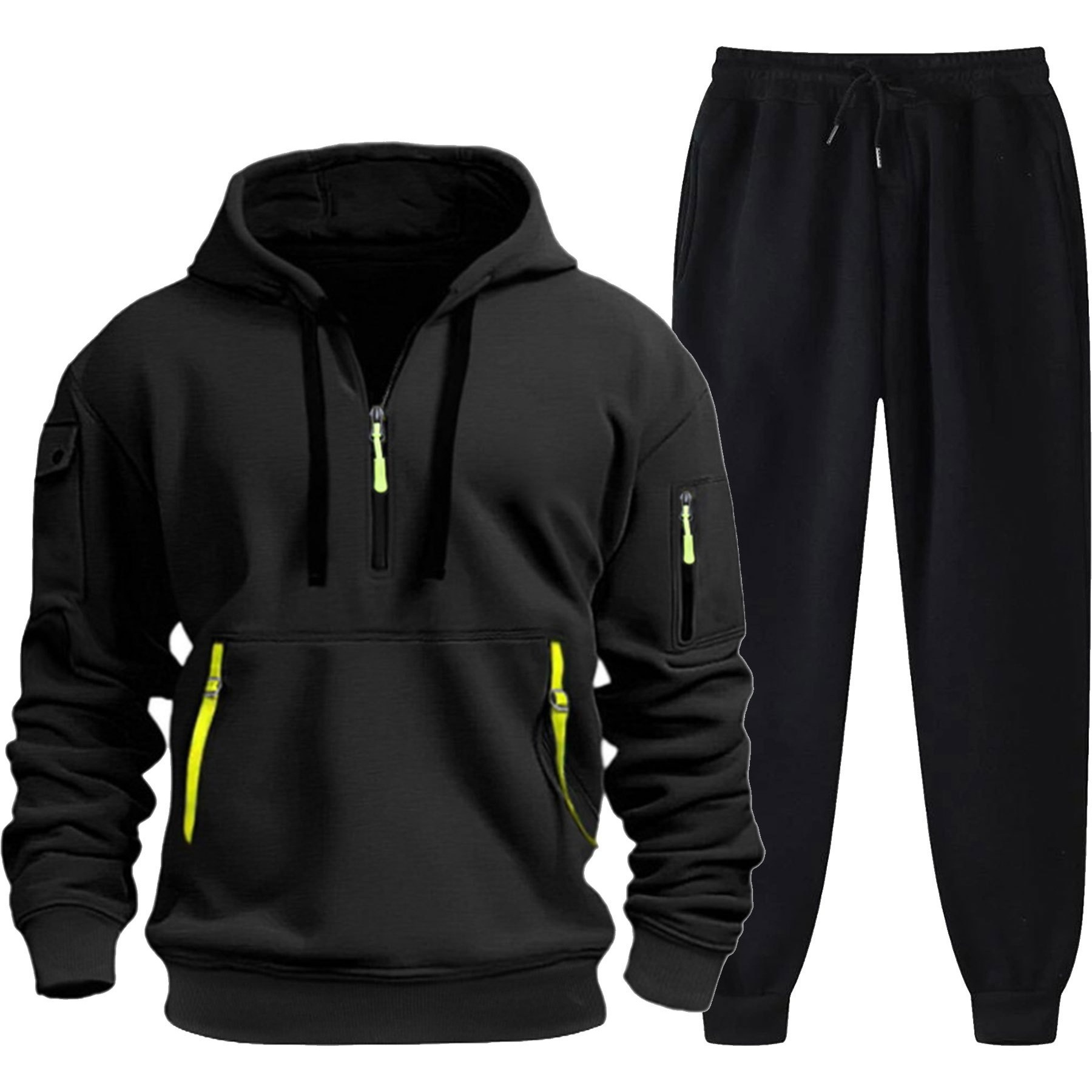 Ribbed Sweater + 220g Sweatpants Spring/autumn Men's Sweater Hoodie With Zipper And Multiple Pockets Pullover Men' Casual Set
Ribbed Sweater + 220g Sweatpants Spring/autumn Men's Sweater Hoodie With Zipper And Multiple Pockets Pullover Men' Casual Set